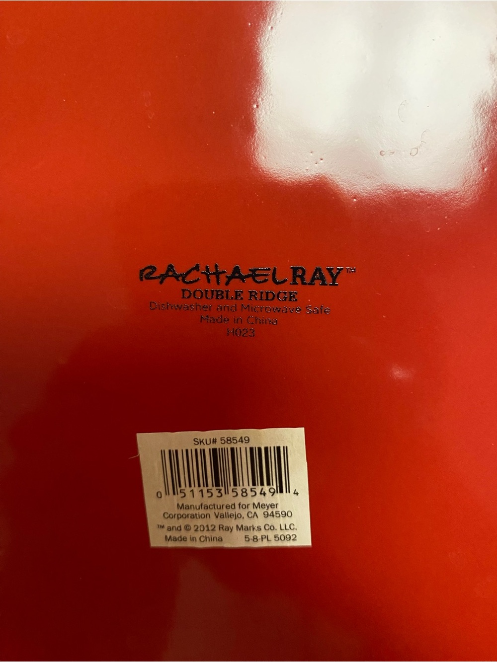 Rachael Ray Red Ceramic Dinner Plates Set - Picture 4 of 4